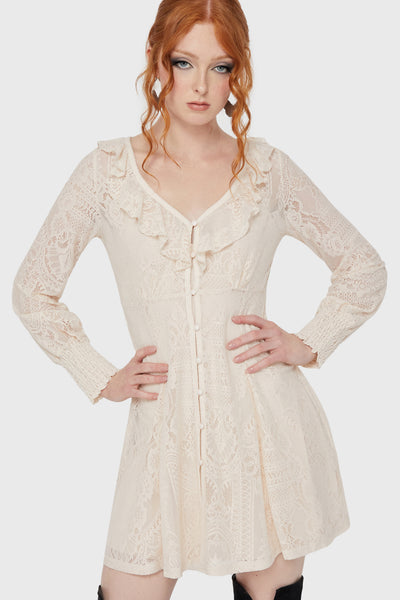 Cybele Lace Dress [Ivory]
