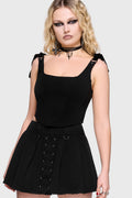 Chapel Blessing Pleated Mini Skirt