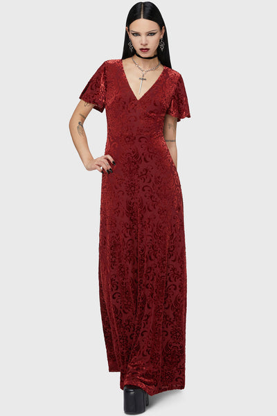 killstar red velvet dress VELVET RITUALS LOOKBOOK
