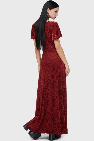 Crimson Bloodlust Maxi Dress
