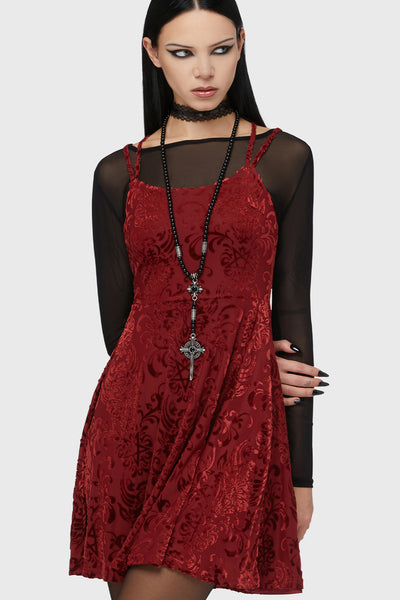killstar red dress Crimson Bloodlust Maxi Dress