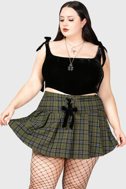 Dark Canopy Pleated Skirt [PLUS]