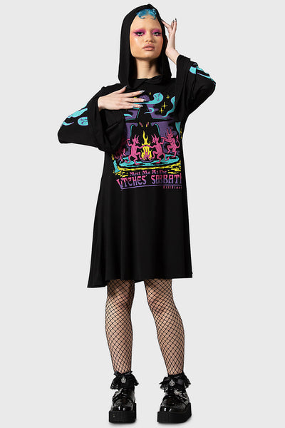 Dark Lady Hooded Dress