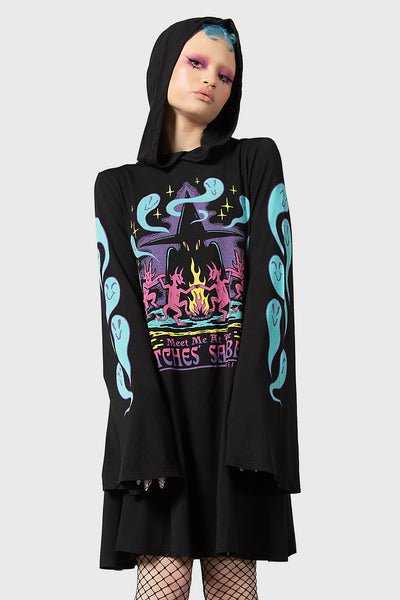 Dark Lady Hooded Dress
