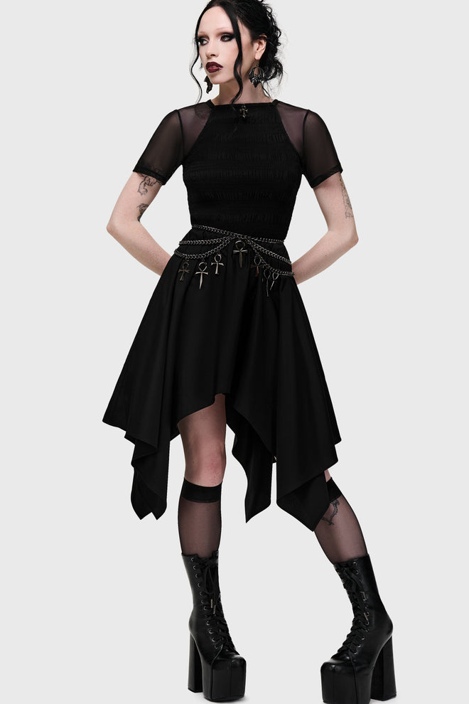 Dark Wings Midi Dress