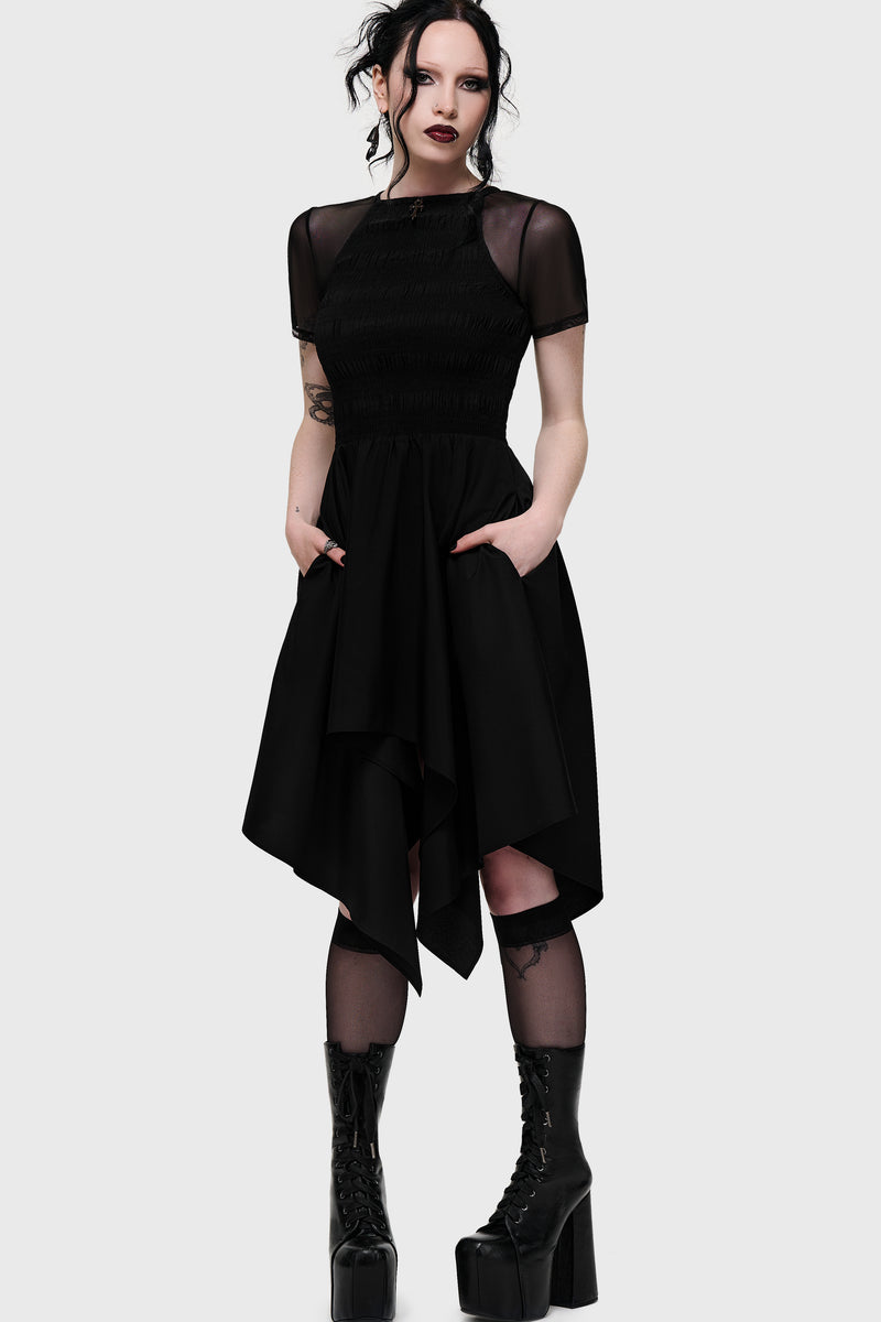 Dark Wings Midi Dress