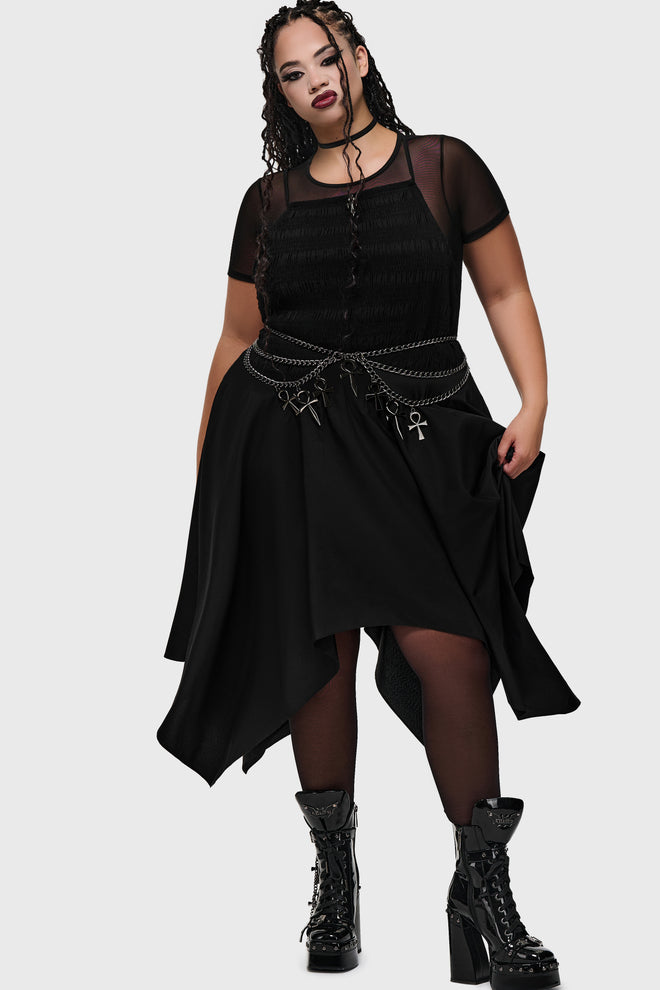 Dark Wings Midi Dress