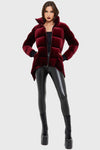 Deadliest Nightvelvet Puffer Coat [RED]