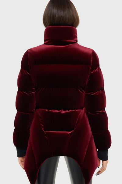 Deadliest Nightvelvet Puffer Coat [RED]