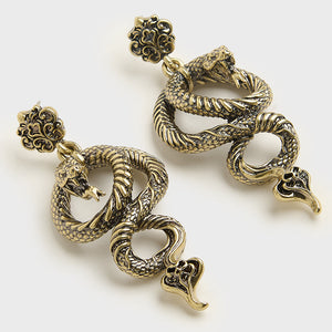 Deadly Coil Earrings [Gold]