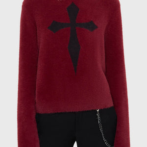 Dead Romantic Sweater [RED/BLACK]