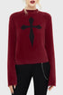 Dead Romantic Sweater [RED/BLACK]