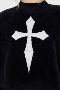 Dead Romantic Sweater [BLACK/WHITE]