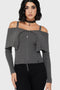 Dusk Empress Knit Top [Grey]