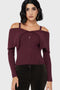 Dusk Empress Knit Top [Purple]