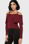 Dusk Empress Knit Top [Red]