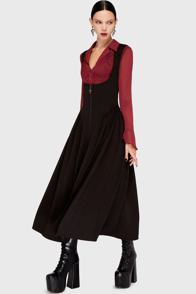 Dusk And Darkness Underbust Maxi Dress