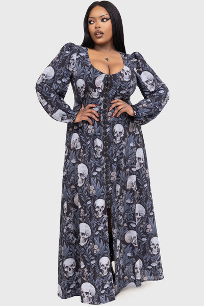 maxi dress with skulls skull dress sold on Temu United States