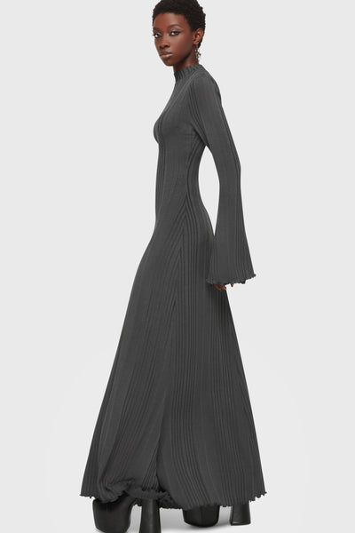 Drenched Grief Maxi Dress [Grey]