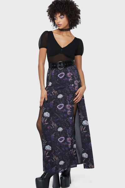 Dusk's Garden Maxi Skirt