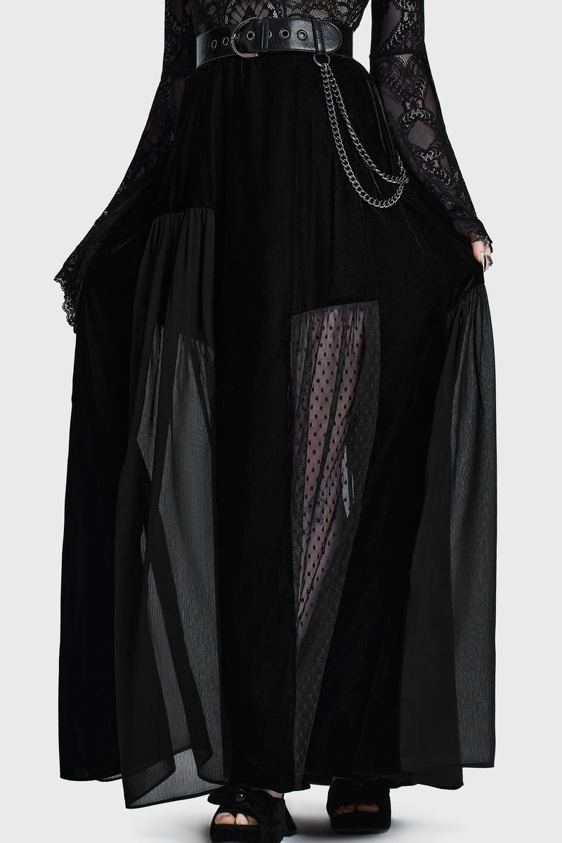 Estria Hex Maxi Skirt
