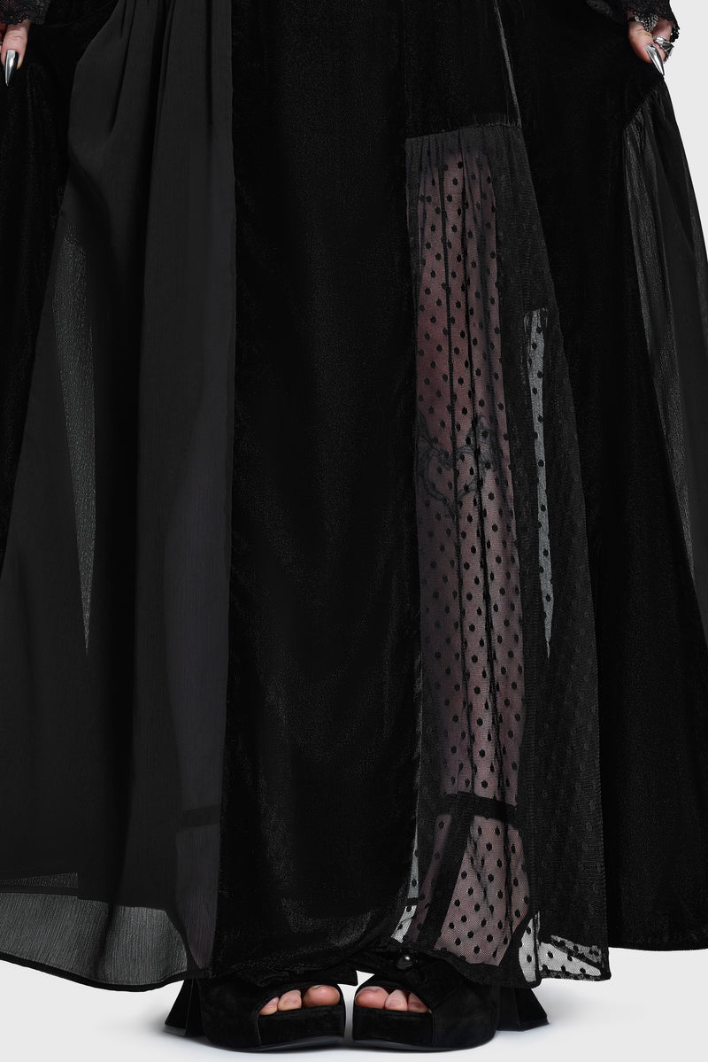 Estria Hex Maxi Skirt