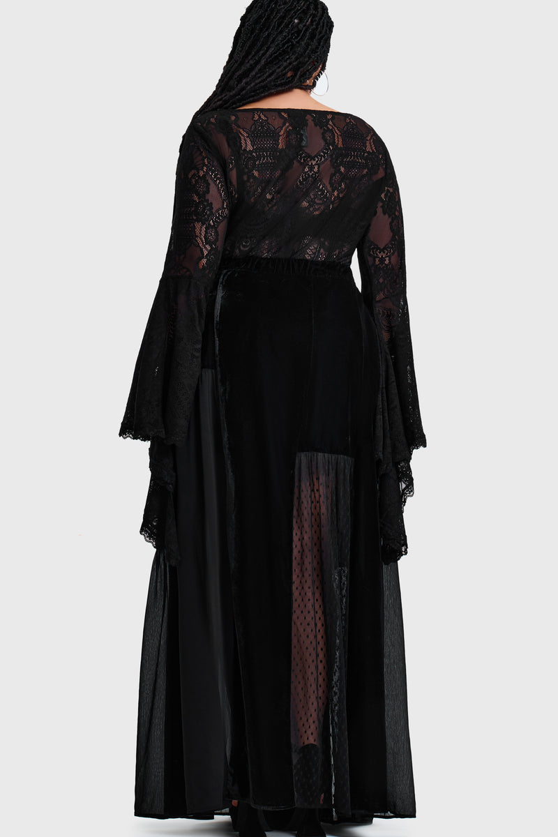 Estria Hex Maxi Skirt