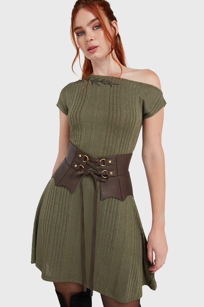 killstar forest knit dress Whispering Woods Maxi Dress
