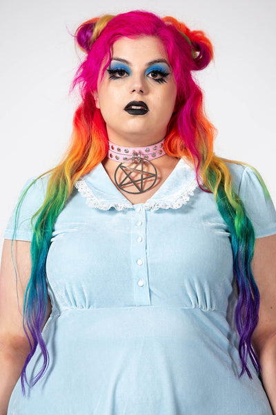 Every Mourning Collar Dress [PASTEL BLUE]