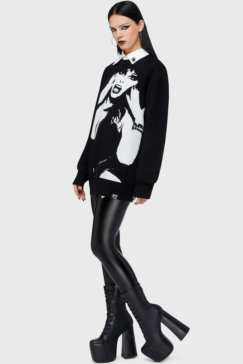 Elvira Mistress Of The Dark Sweater