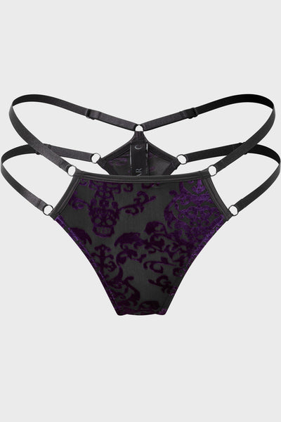 Fang Burnout Velvet Panty