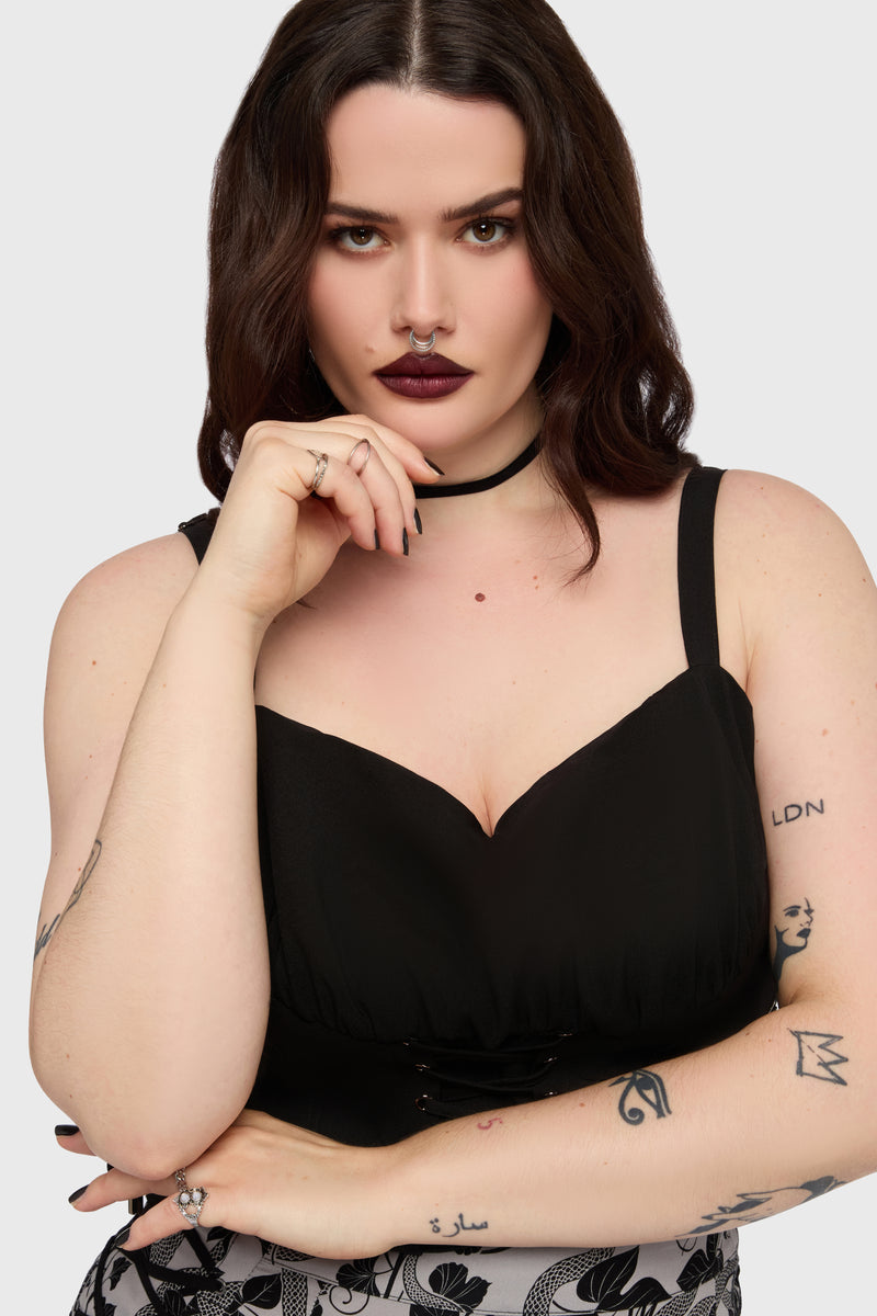 Fawnelle Lace Up Corset Top