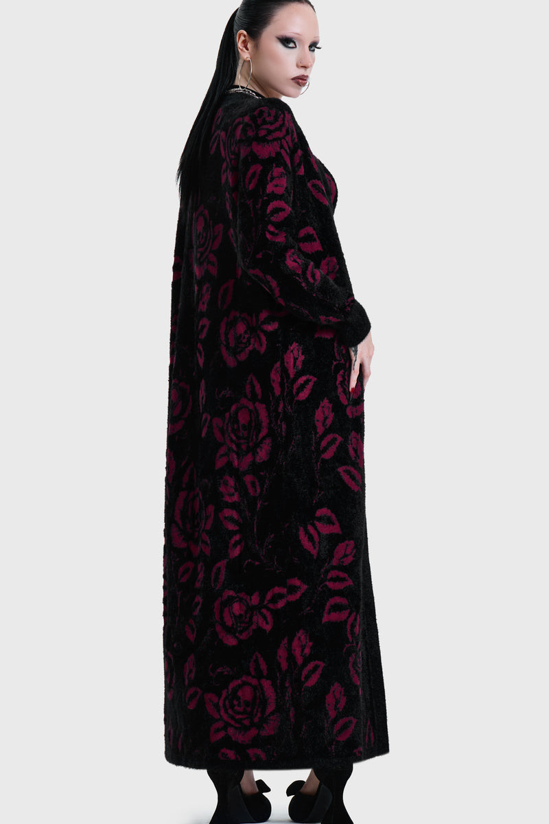Funeral Rose Knitted Cardigan