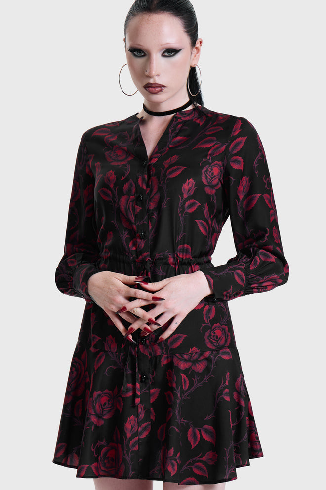 Funeral Rose Mini Dress