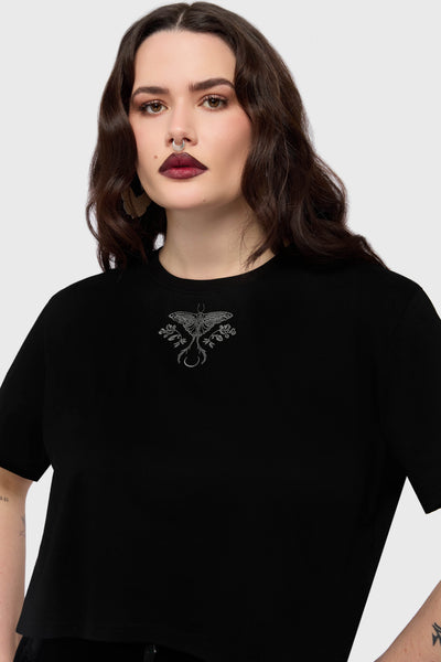 Gaia Adorned Embroidered T Shirt