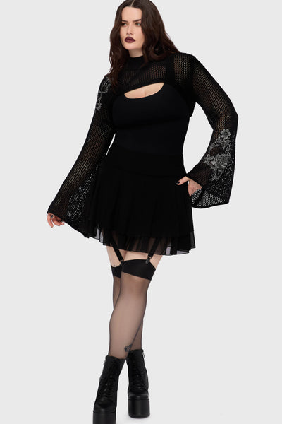 Gaia Adorned Knit Bolero