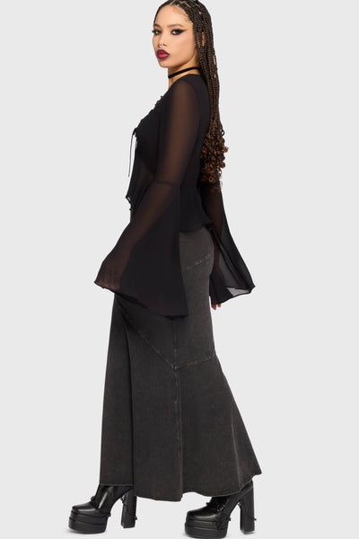 Gaia Adorned Long Sleeve Top