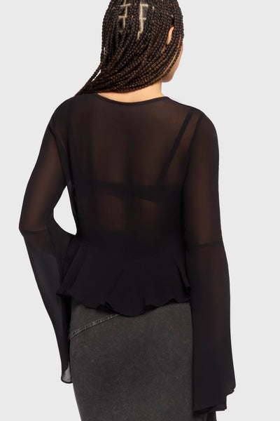 Gaia Adorned Long Sleeve Top