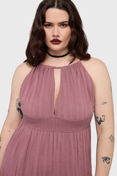 Gaia Adorned Textured Dress