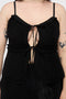 Gaia Adorned Tie Front Vest Top