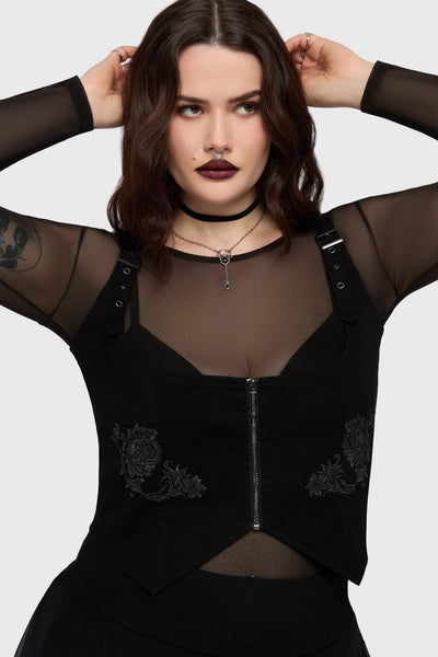 Gaia Adorned Underbust Corset