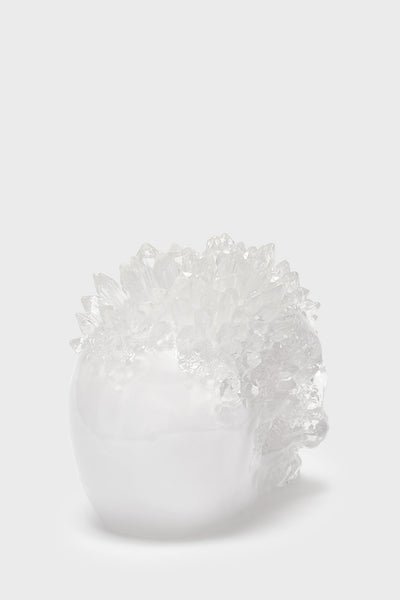 Geode Crystal Skull Ornament