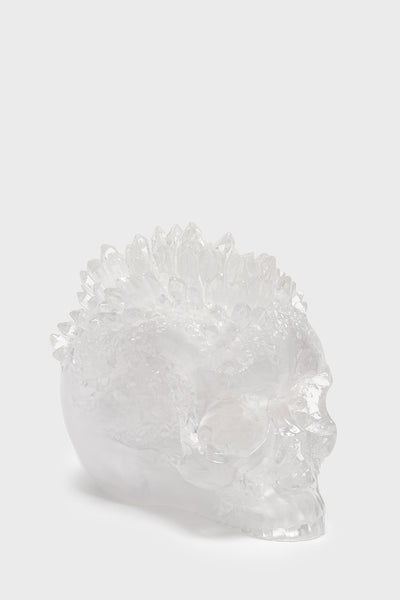 Geode Crystal Skull Ornament