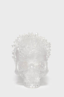 Geode Crystal Skull Ornament