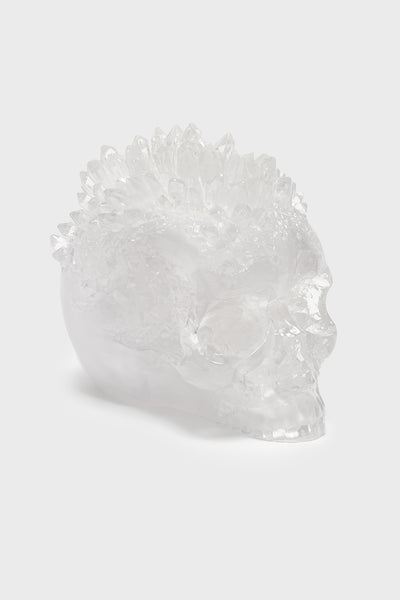 Geode Crystal Skull Ornament