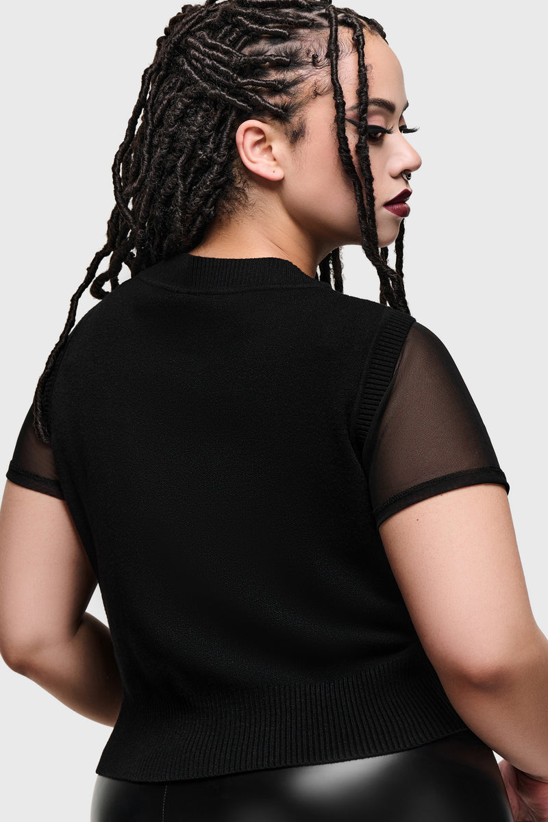 Golden Spire Knitted Top