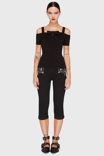 Graveyard Swing Bardot Top