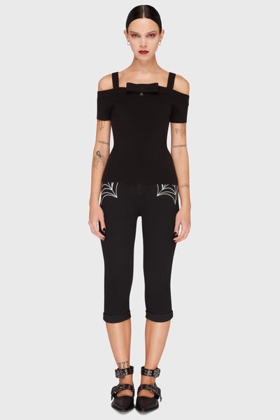 Graveyard Swing Bardot Top