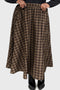 Haven Hollow Skirt [BROWN TARTAN]