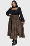 Haven Hollow Skirt [BROWN TARTAN]